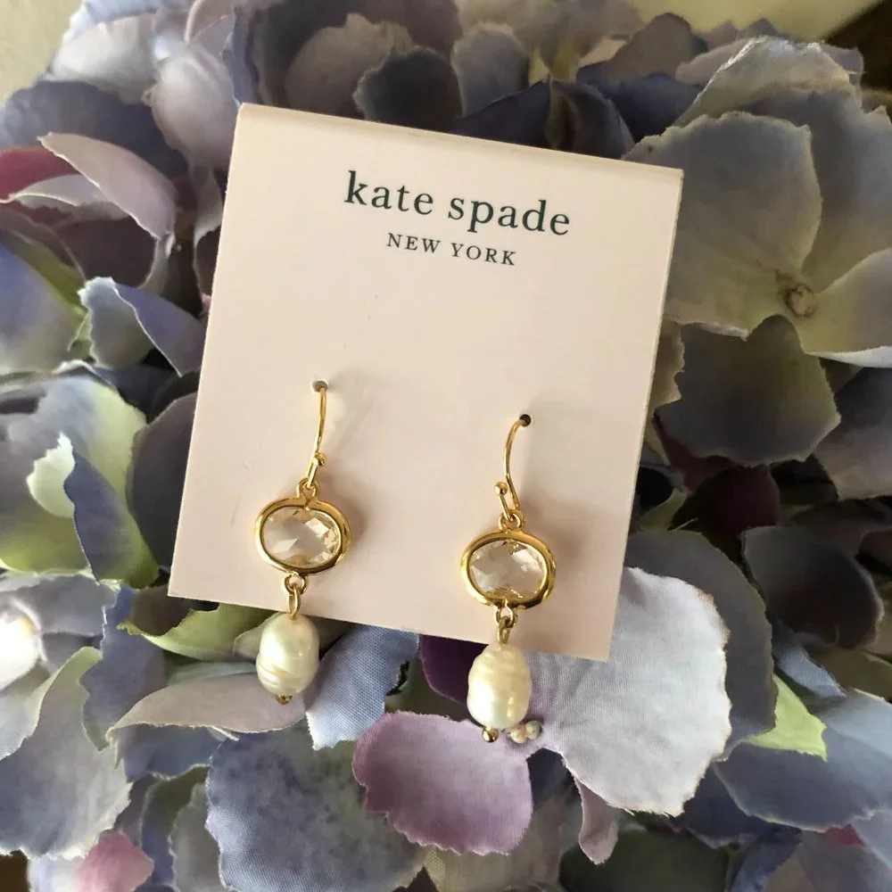 ✨ NEW Kate Spade Pearl Drop Statement Earrings